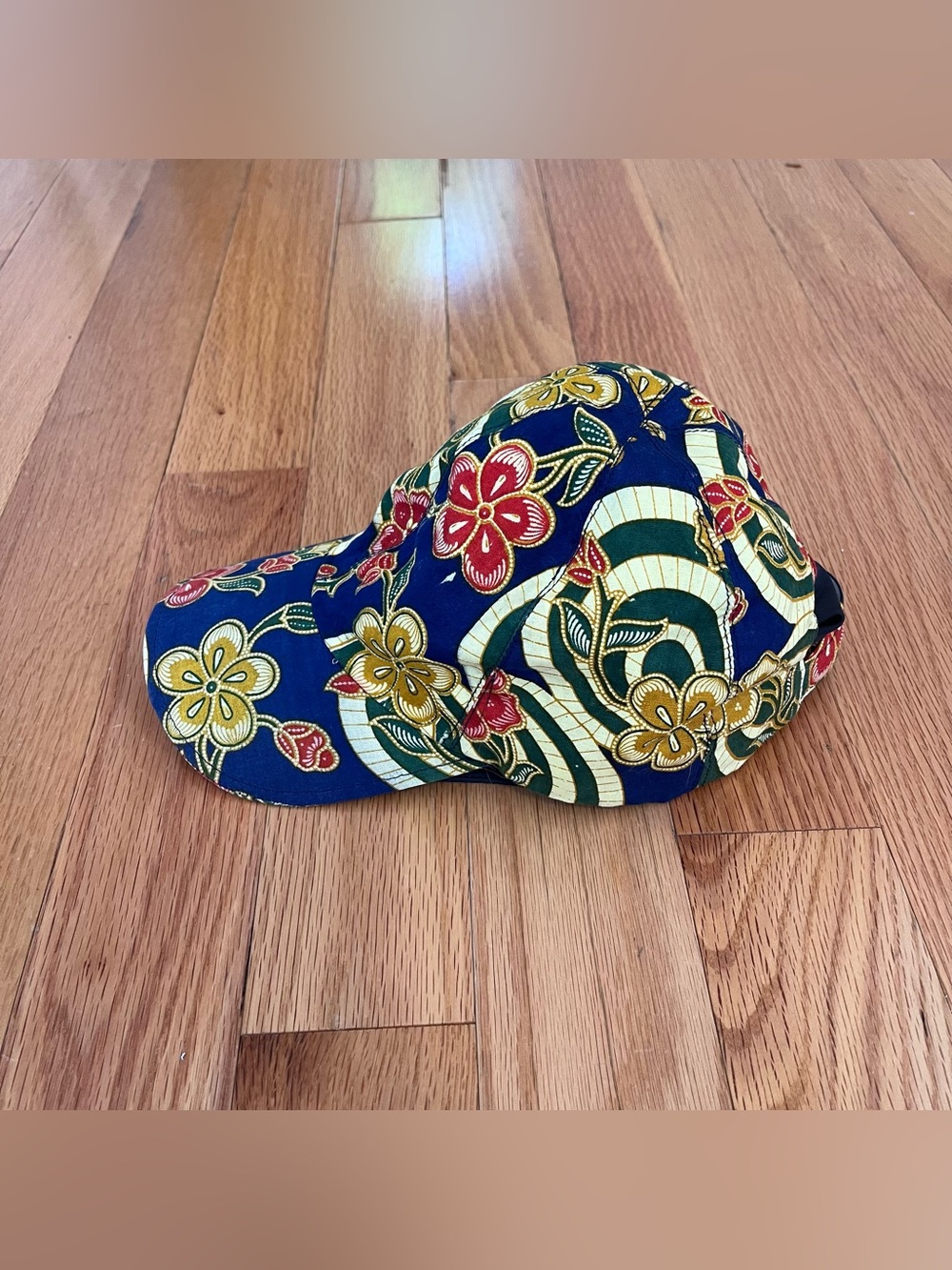 Vintage Cotton Floral Hawaiian Style Baseball Cap Hat